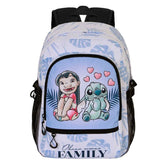 Mochila Couple Stitch Disney 44cm adaptable